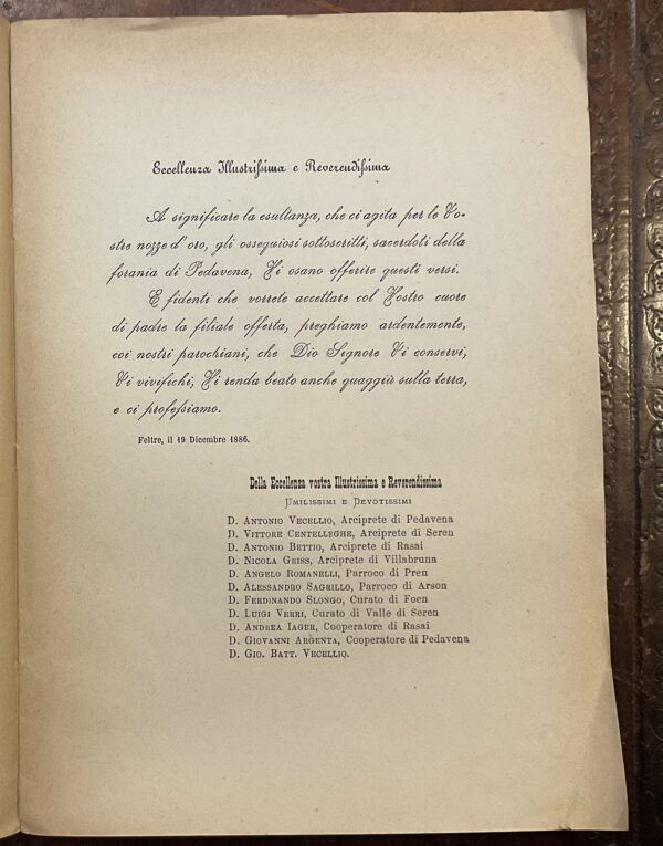 Nel giubileo sacerdotale di sua eccellenza, Monsignor illustrissimo e reverendissimo Vescovo Salvatore Bolognesi - immagine 2