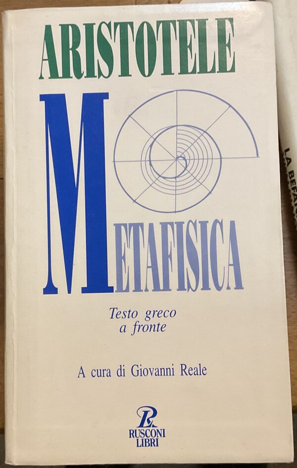 Metafisica. Testo greco a fronte