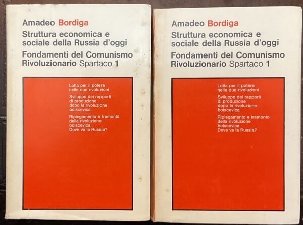 Struttura economica e sociale della Russia d’oggi. Fondamenti del Comunismo Rivoluzionario. Spartaco 1