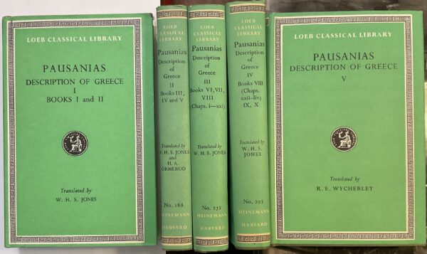 Pausanias description of Greece. Cinque volumi (five volumes)