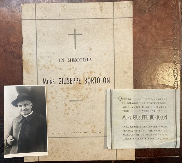 In memoria di Mons. Giuseppe Bortolon